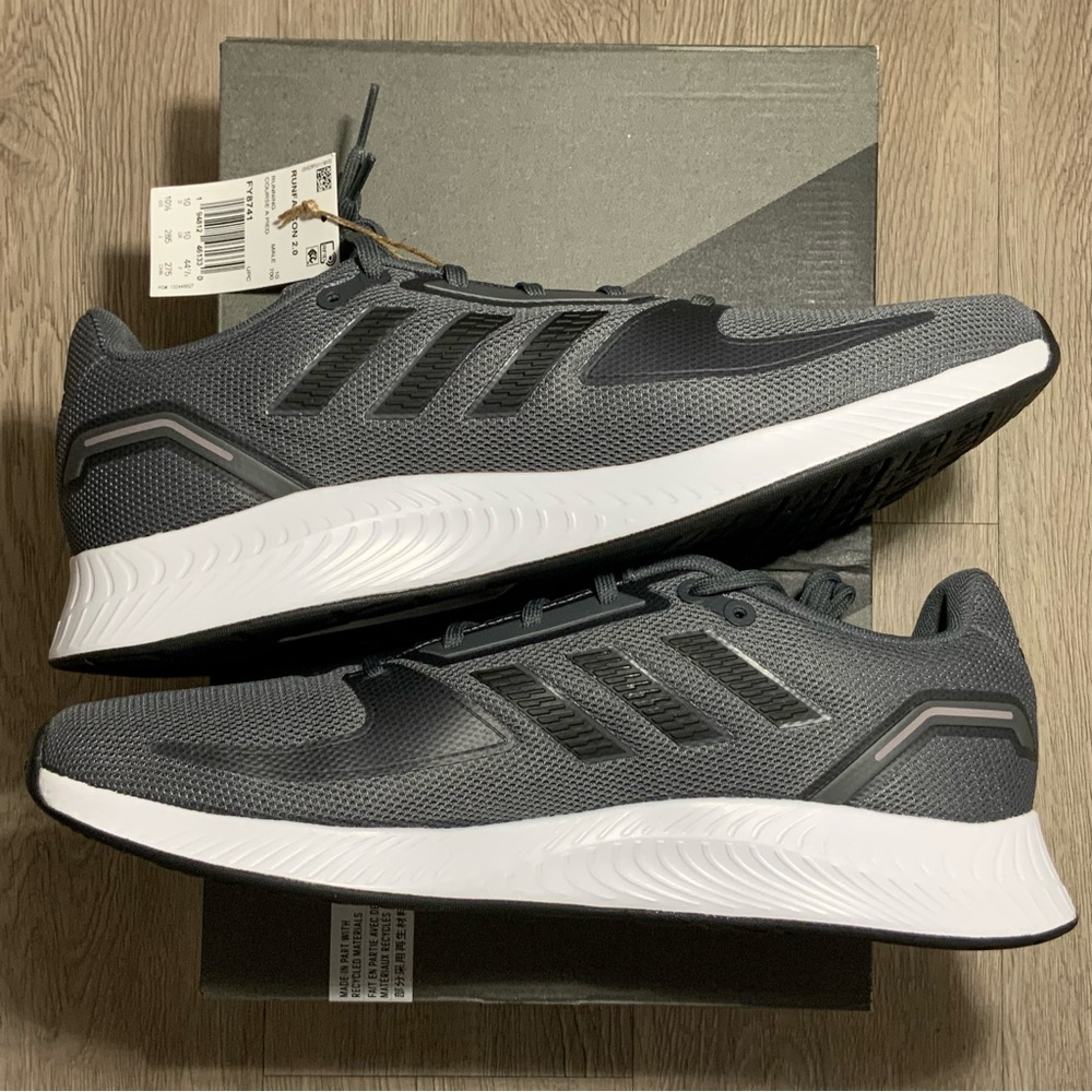 Adidas Men Run Falcon 2.0 FY8741 Gray Running Shoes Sneakers Men's Sizes 12.5 - Picture 10 of 13